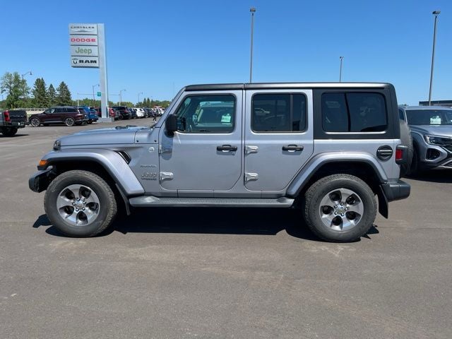 Used 2019 Jeep Wrangler Unlimited Sahara with VIN 1C4HJXEN3KW623318 for sale in Albert Lea, Minnesota