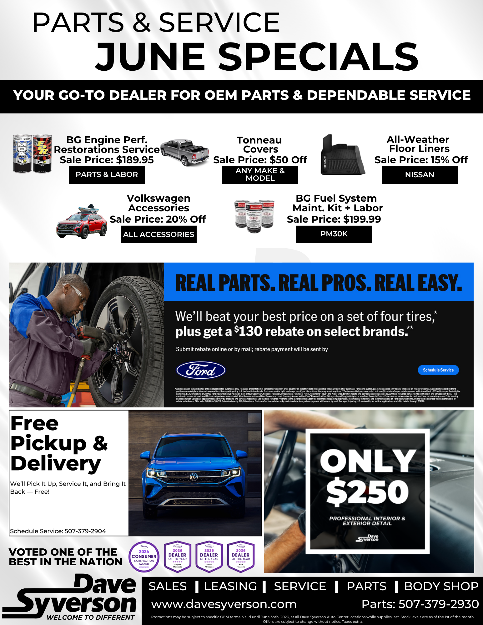Monthly Specials